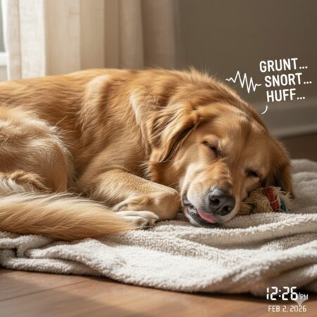 Why Dog Makes Grunting Noises When Sleeping?