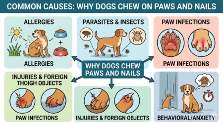 Why is My Dog Chewing on Her Paws and Nails?