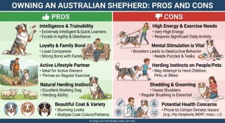 Pros and Cons of Owning an Australian Shepherd