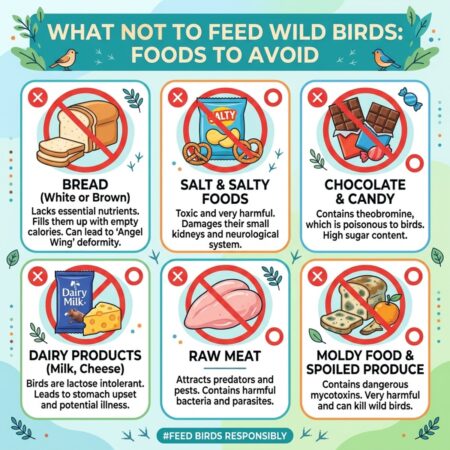 What Not to Feed Wild Birds: Foods to Avoid What Not to Feed Wild Birds: Foods to Avoid